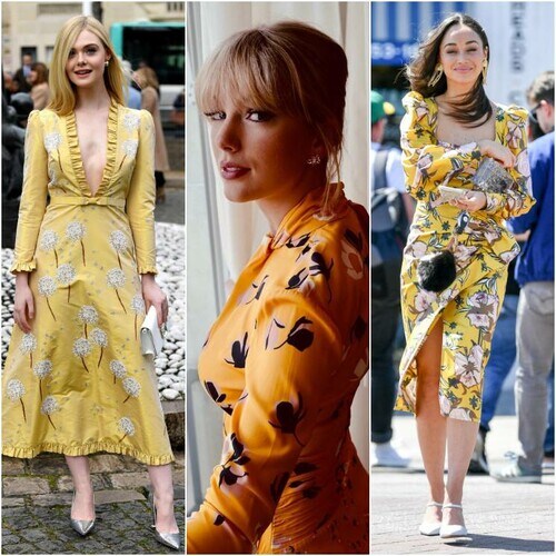 Amarillo y de flores: así es el vestido perfecto para el verano, según Taylor Swift