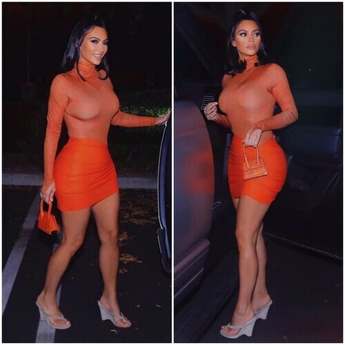 Kim Kardashian o cómo combinar varias tendencias en un solo look