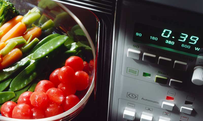 verduras microondas