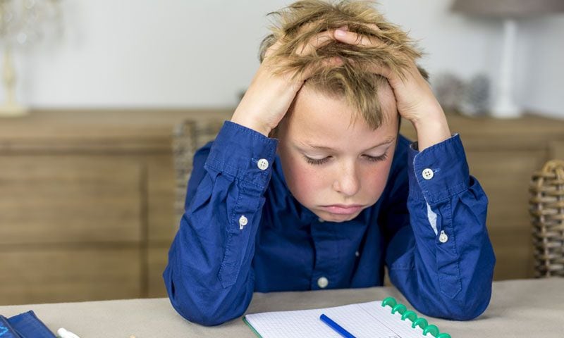 ¡Ojo! Los niños también pueden tener estrés