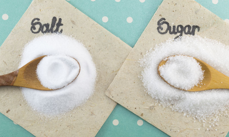 ¿Conoces los inconvenientes y los beneficios de consumir azúcar y sal?