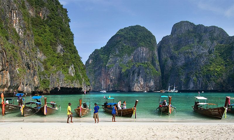 Maya Bay, el escenario donde Leonardo DiCaprio rodó 'La playa', comienza a recuperar su ecosistema