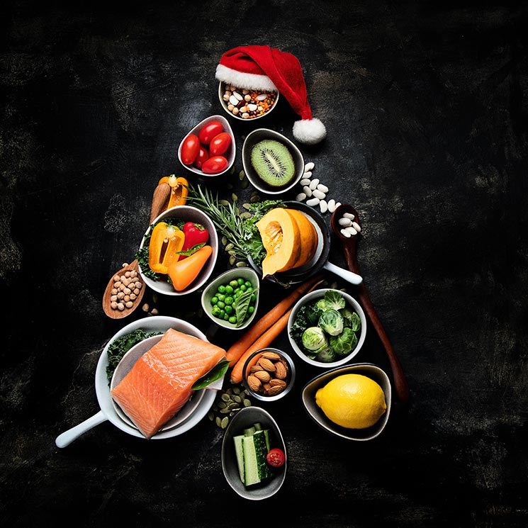 Consejos y recetas para un menú de Navidad sin calorías de más 