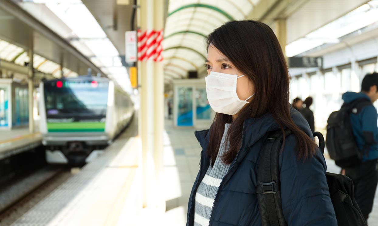 Uso mascarilla contra la contaminación