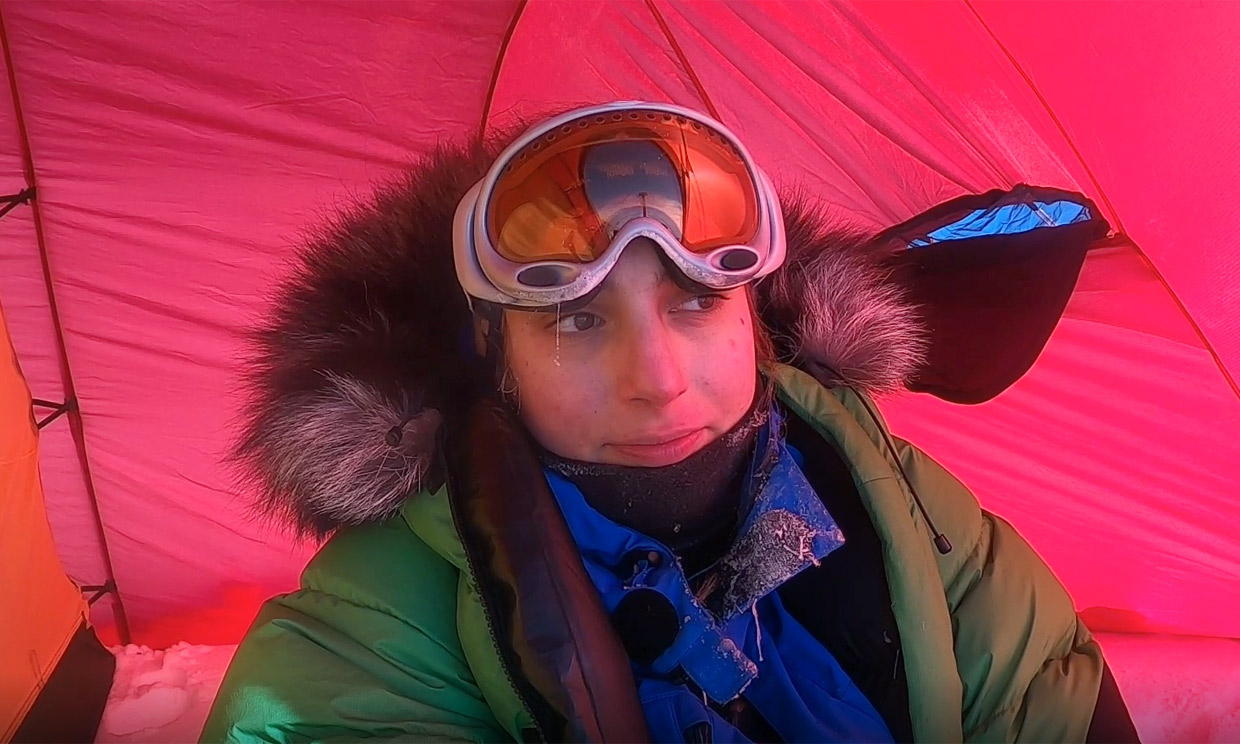 Paulina Villalonga muestra la dureza de su viaje al Polo Sur