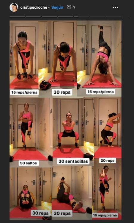 tabla ejercicios en casa abdomen
