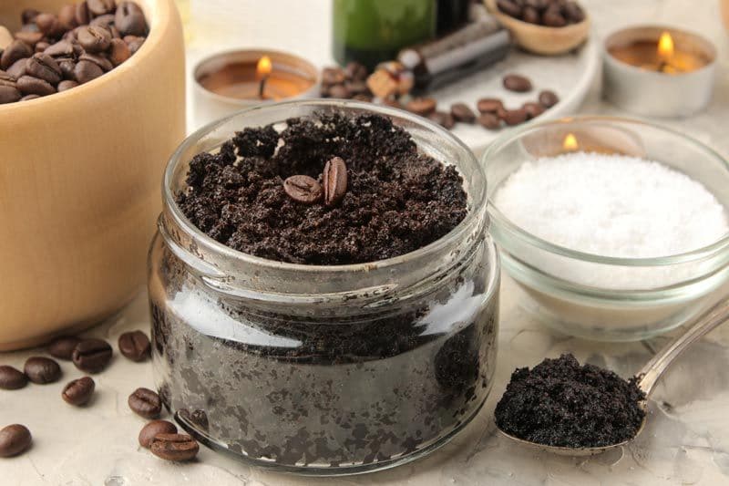 exfoliante con café