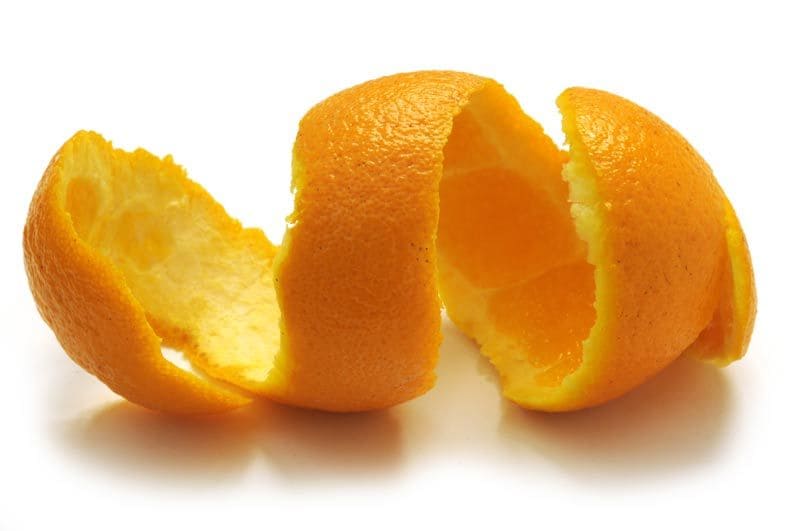 cáscara de naranja