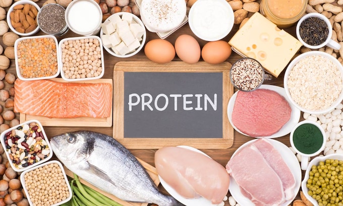 comida con proteínas