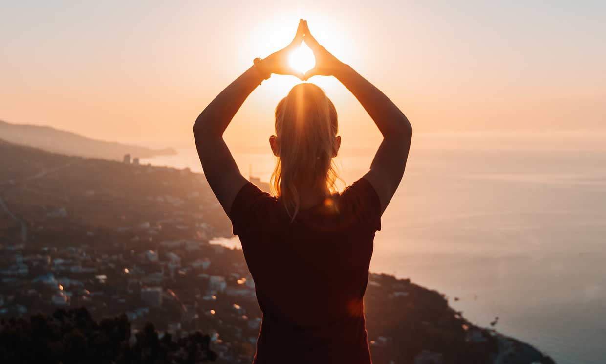 mujer yoga