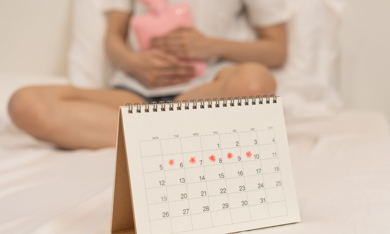 calendario menstruación