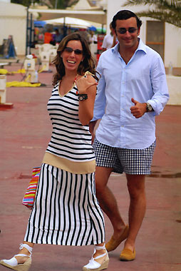 La familia Aznar inicia sus vacaciones en Ibiza