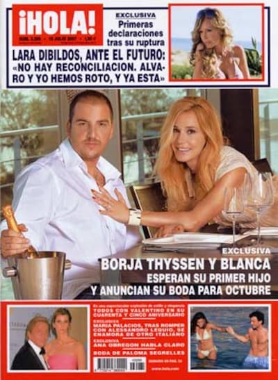 Borja Thyssen y Blanca Cuesta esperan su primer hijo y anuncian su boda para octubre