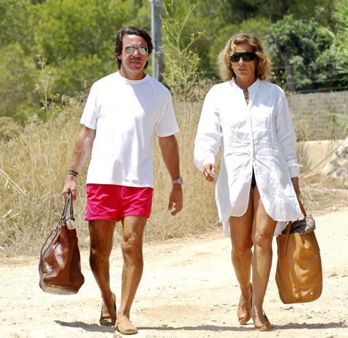 Las vacaciones familiares de los Aznar en Ibiza