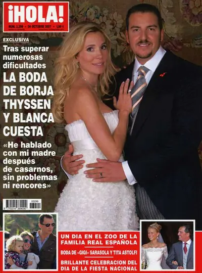 Exclusiva en ¡HOLA!: La boda de Borja Thyssen y Blanca Cuesta