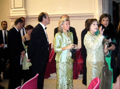 Luis Alfonso de Borbón y Margarita Vargas, cena de gala junto a la duquesa de Franco