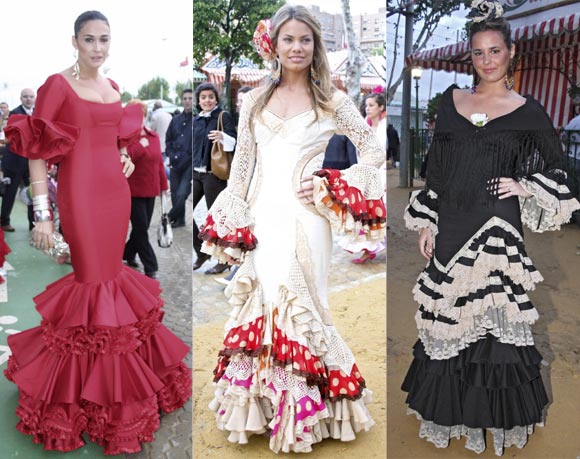 Vicky Martín Berrocal, Carla Goyanes y Eugenia Ortiz, tres estilos de 'gitana' en la Feria
