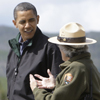 Los Obama al completo visitan el bosque del Oso Yogui