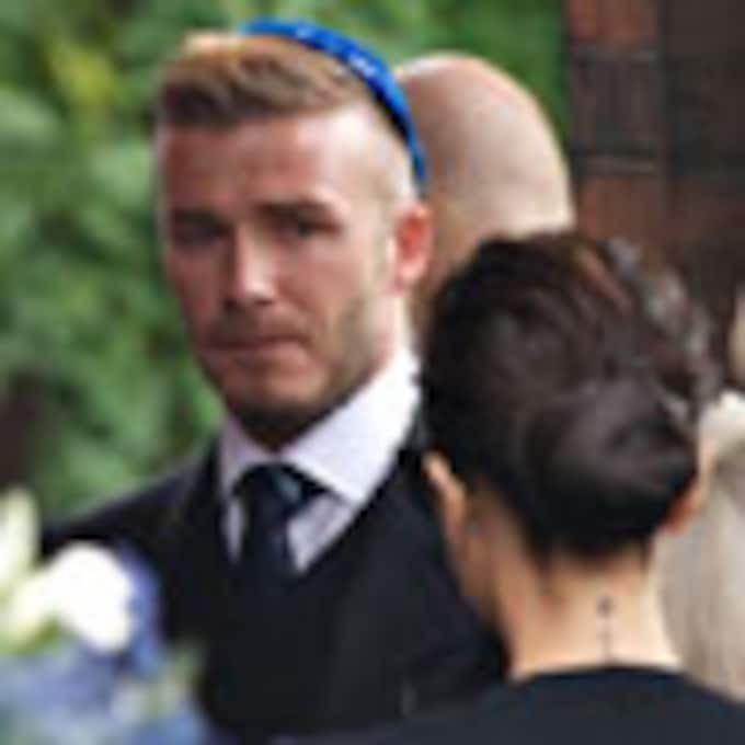 Un abatido David Beckham da el último adiós a su abuelo materno acompañado por sus familiares y amigos