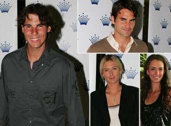 Las estrellas del tenis cuelgan la raqueta por unas horas para irse de fiesta en Melbourne