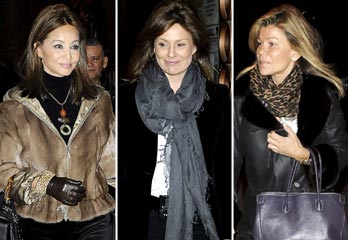 Isabel Preysler, Nuria González y Cari Lapique asisten al funeral en memoria de María Rosa Salvador, creadora de la Aguja de Oro