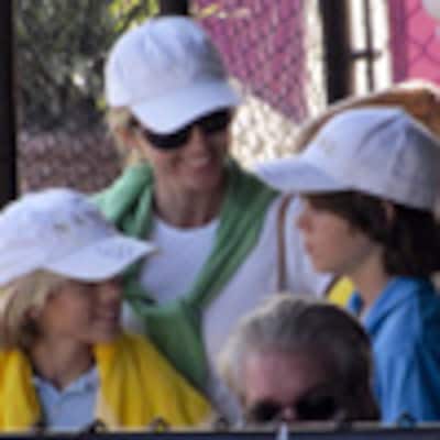 Los hijos de Julio Iglesias, Boris Becker y Tiger Woods, admiradores del juego de Rafa Nadal