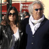 Primeras fotografías de Elisabetta Gregoraci y Flavio Briatore paseando a su hijo, Falco Nathan