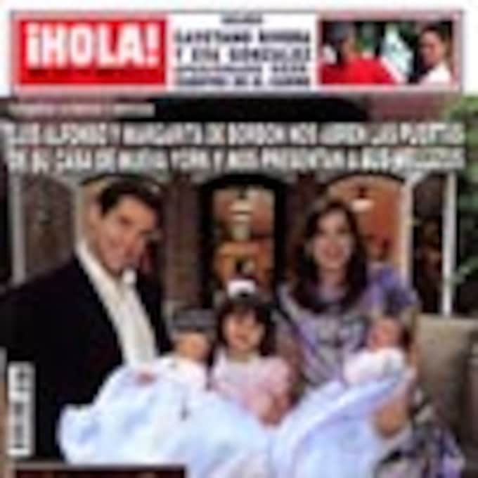 Exclusiva en ¡HOLA!: Luis Alfonso y Margarita de Borbón nos abren las puertas de su casa de Nueva York y nos presentan a sus mellizos
