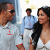 Lewis Hamilton y su novia, Nicole Scherzinger, todo amor en el Gran Premio de Europa de Fórmula 1, celebrado en Valencia