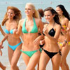 Las aspirantes a Miss Mundo 2010 posan en bikini en las playas de China y se preparan para la gala final del próximo sábado