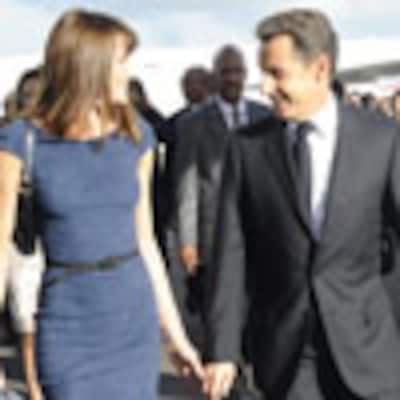 Carla Bruni y Nicolás Sarkozy, miradas cómplices y mucha química durante su visita a las Antillas francesas