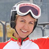 Heather Mills compite junto al equipo paralímpico británico de esquí en Austria