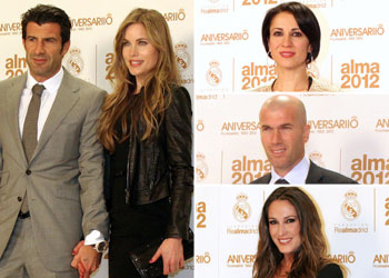 Luis Figo y Helen Swedin, Imanol Arias, Silvia Jato, Zinedine Zidane, Malú... celebran los 110 años del Real Madrid
