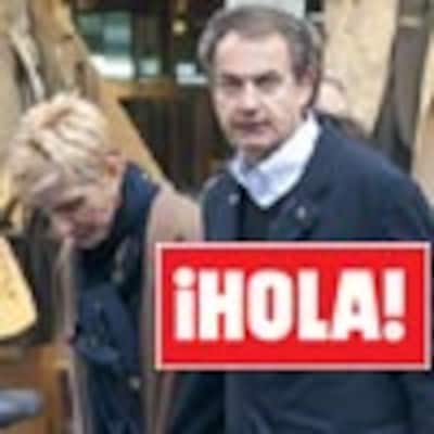 En ¡HOLA!: José Luis Rodríguez Zapatero y su mujer, de compras por París cogidos de la mano