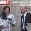 Telma Ortiz y Jaime del Burgo, ajenos a la presencia de fotógrafos en su boda