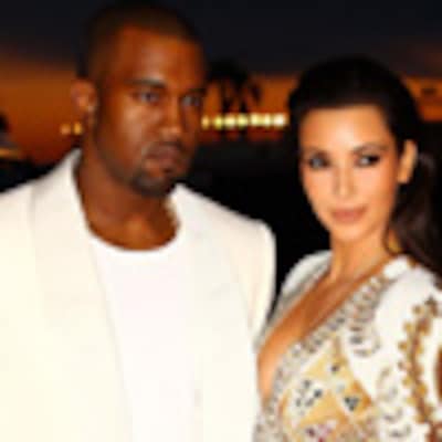 Kim Kardashian, vestida para impresionar, junto a Kanye West en Cannes