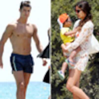 Cristiano Ronaldo olvida su derrota en la Eurocopa en compañía de su hijo y de su novia, Irina Shayk