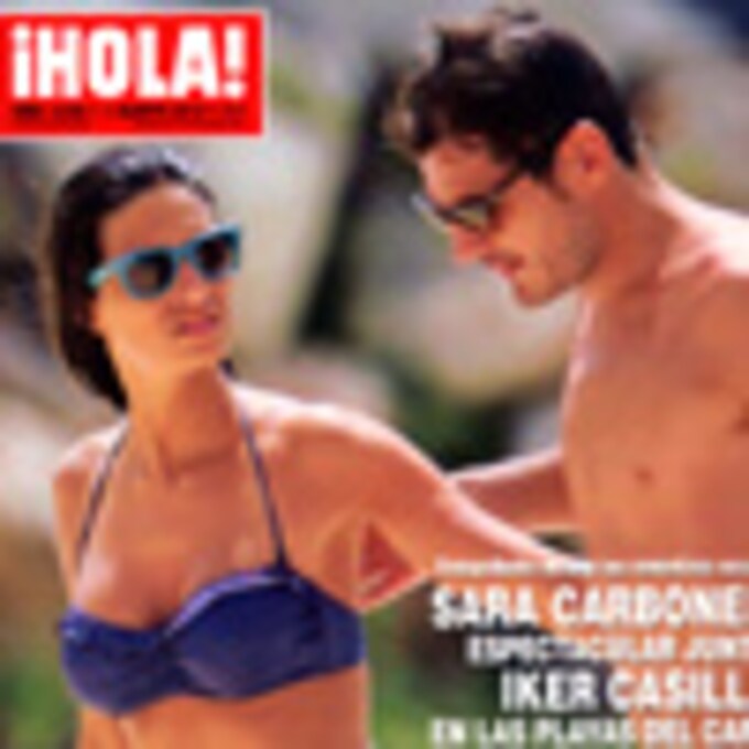 En ¡HOLA!: Sara Carbonero, espectacular junto a Iker Casillas en las playas del Caribe