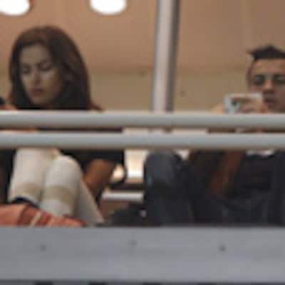 Cristiano Ronaldo e Irina Shayk, una pareja algo 'dispersa' en el Bernabéu