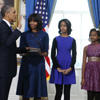 Sasha Obama en el juramento del presidente de Estados Unidos por segunda vez: 'Buen trabajo, papá. No la fastidiaste'