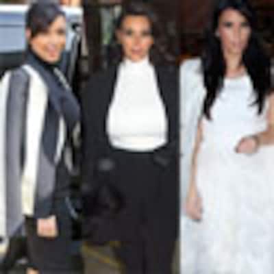 Americanas, tacones imposibles, ajustados vestidos... Los 'looks' premamá de Kim Kardashian