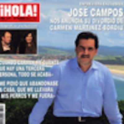 Entrevista exclusiva en ¡HOLA!: José Campos nos anuncia su divorcio de Carmen Martínez-Bordíu