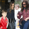 Victoria Beckham, noche de sushi con sus chicos y mañana de paseo con su niña