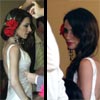 Raquel Jiménez, novia de David Bisbal, y Lourdes Montes, belleza andaluza en el ferial sevillano