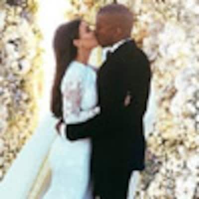 Primeras imágenes del momento del 'sí, quiero' de Kim Kardashian y Kanye West
