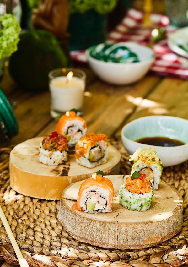 Plato de sushi en Sushita