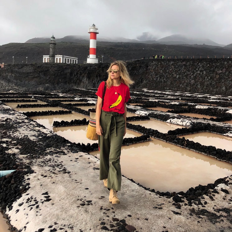 María de León en la isla de La Palma
