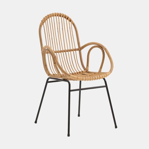 Silla de caña de ratán