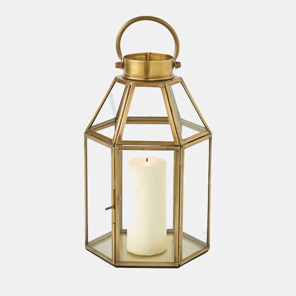 Un farol con toques dorados