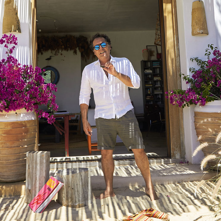 Luis Galliussi en su casa de Ibiza